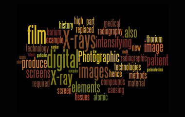 X-ray word clouds clipart