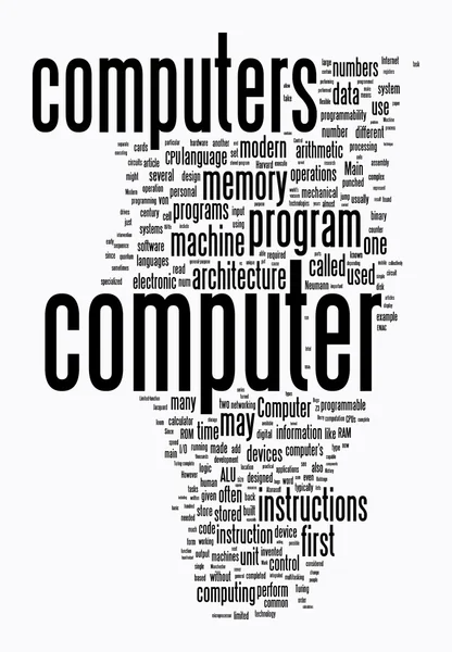 stock image Computer text clouds