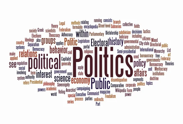 stock image Politic text cloud