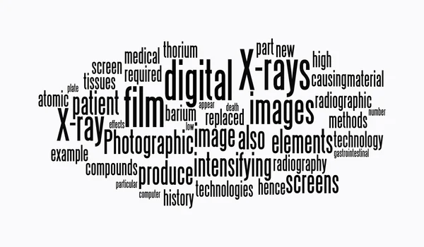 stock image Xray text clouds