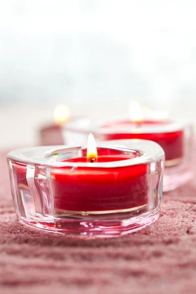 Valentijn kaarsen — Stockfoto