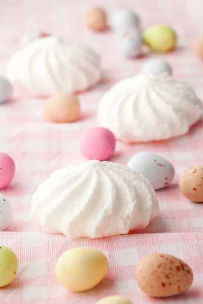 Easter candy and meringue — Stock Photo, Image