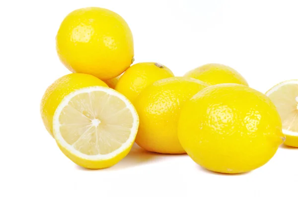 Group of lemons isolated in white — Stock Photo, Image