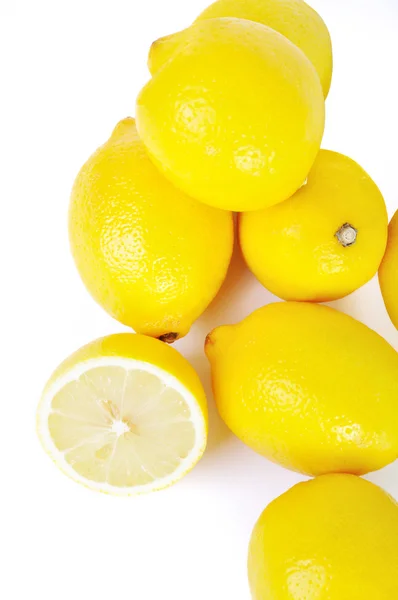Group of lemons isolated in white — Stock Photo, Image