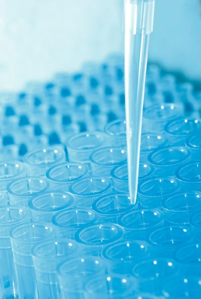 Vetenskap test pipett plast tips — Stockfoto