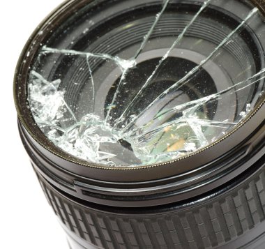 Broken camera lens clipart