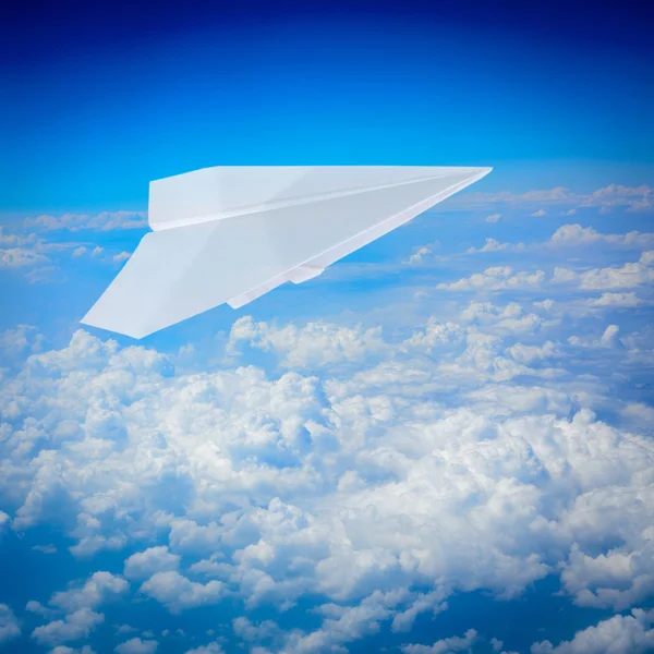 stock image Paper plane flying