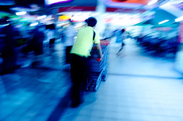 With shopping cart — Stock Photo, Image