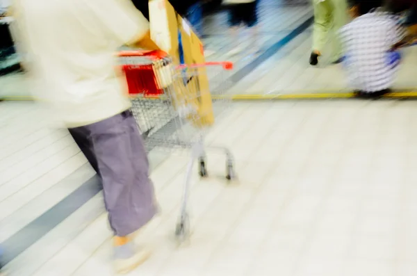 With shopping cart — Stock Photo, Image