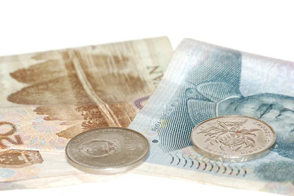 Китайський гроші банкнот і монет — стокове фото