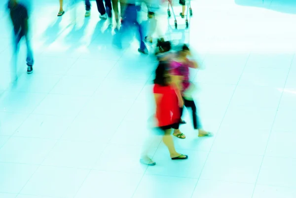 Abstracte zakelijke haasten lobby motion blur — Stockfoto