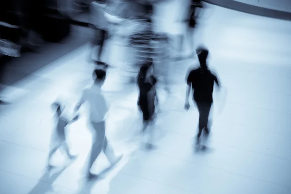 Abstracte zakelijke haasten lobby motion blur — Stockfoto