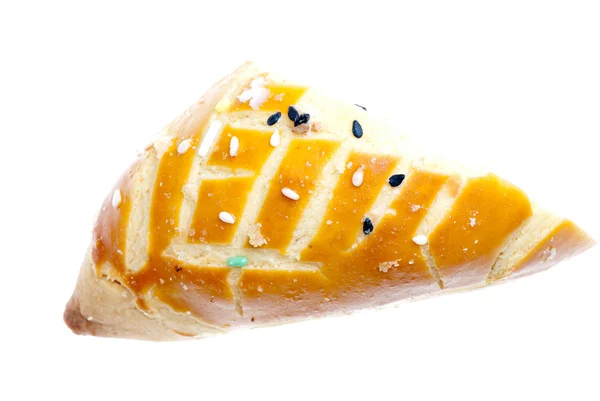 Torta de pan con yema de huevo — Foto de Stock