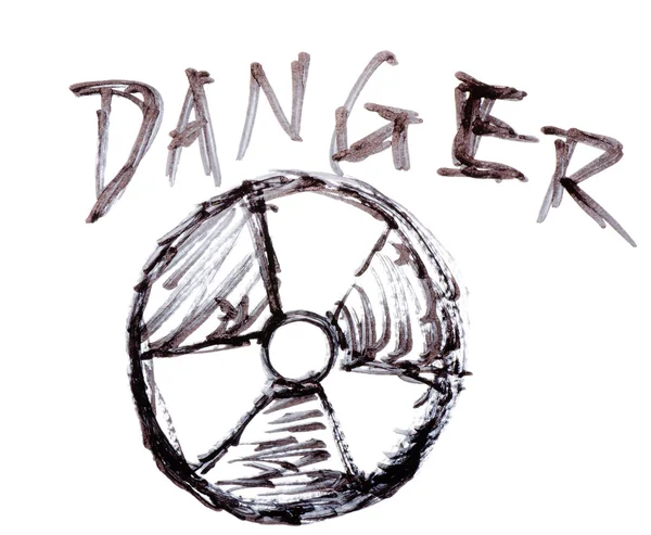 Energia nuclear perigosa — Fotografia de Stock