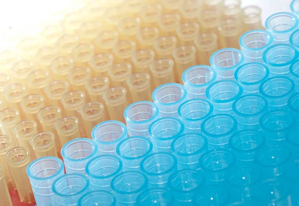 Wetenschap test pipet plastic tips — Stockfoto