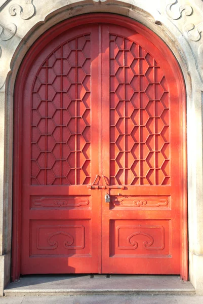 Κινεζική αρχαία αρχιτεκτονική πόρτα — Φωτογραφία Αρχείου