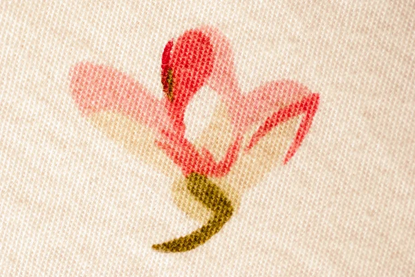 Flower design on fabric — Stock Photo, Image