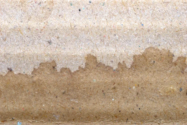 Dry and wet brown corrugate cardboard texture — Stock Photo, Image