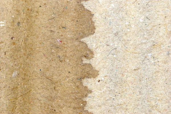 Suché a mokré hnědá corrugate lepenky textura — Stock fotografie