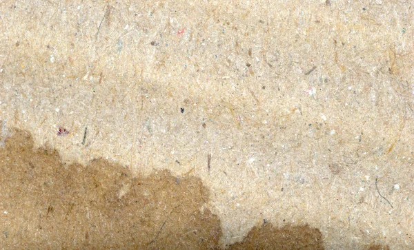 Texture en carton ondulé brun sec et humide — Photo