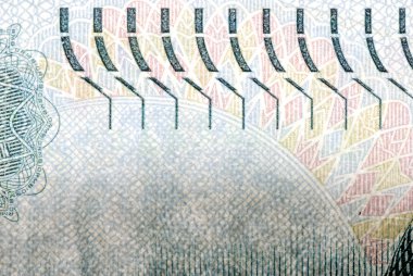 Chinese bank note ten yuan macro texture