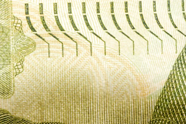 Chinese bank note one yuan macro texture