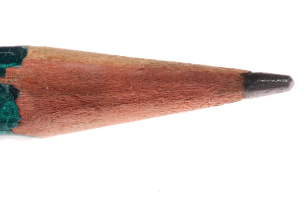 Πράσινο ξύλο μολύβι μακροεντολή — Φωτογραφία Αρχείου