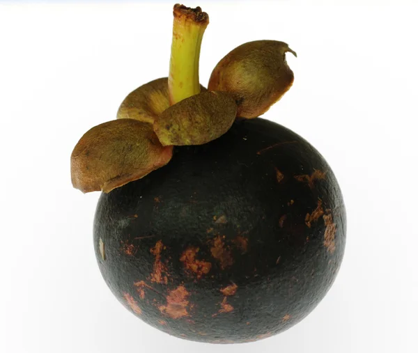 Trópusi gyümölcs mangosztán — Stock Fotó