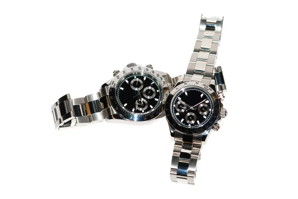 Armbanduhr-Paar isoliert — Stockfoto
