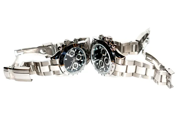 Paire de montre-bracelet isolé — Photo