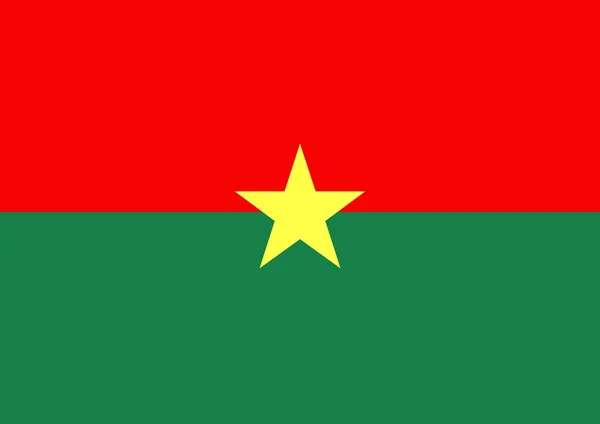 Vlajka Burkiny faso — Stock fotografie