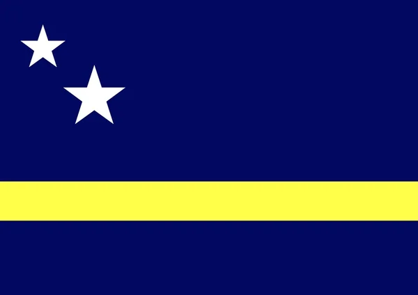 Curacao vlajka — Stock fotografie
