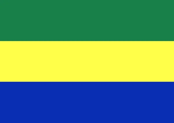 Габонский флаг — стоковое фото