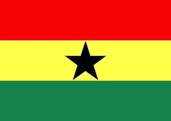 Vlag van Ghana — Stockfoto