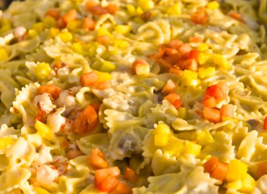 Pasta Salad with Tomato & Pineapple clipart