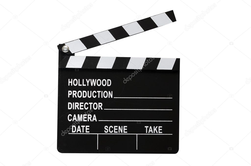 Movie Clapboard Isolated