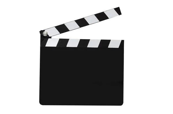 Clapboard filme em branco isolado — Fotografia de Stock
