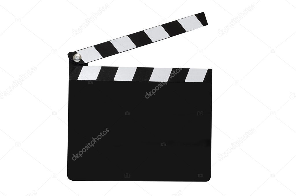 Blank Movie Clapboard Isolated