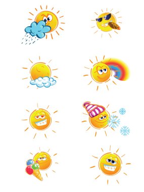 Sun set clipart