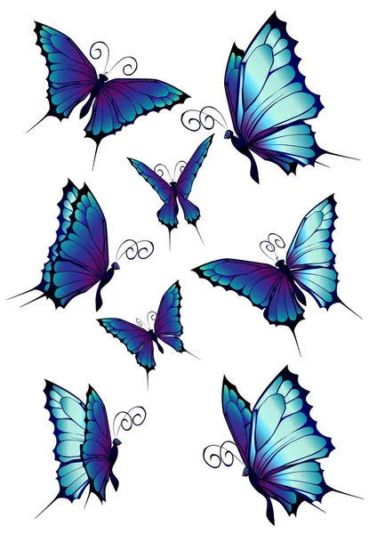 Vlinders — Stockvector