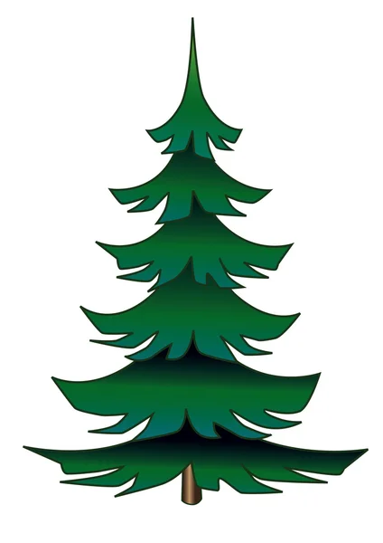 stock vector Green pine