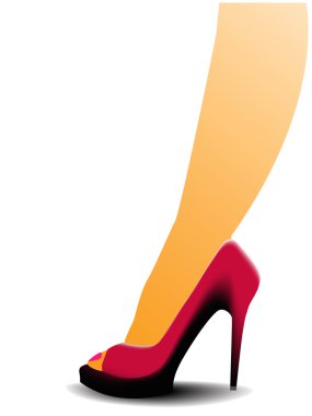 Leg of the women clipart