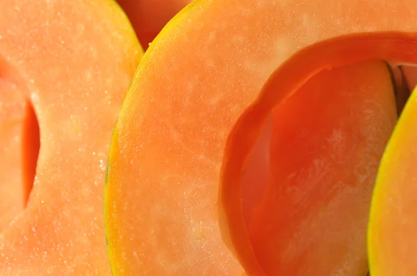 stock image Papaya slices