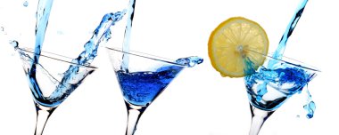 Blue alcohol clipart