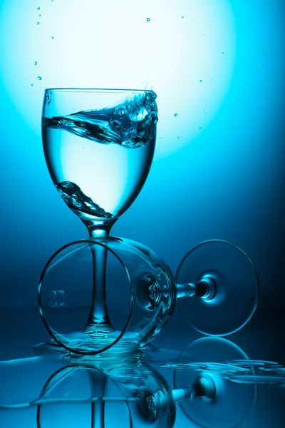 Blauwe glass2 — Stockfoto