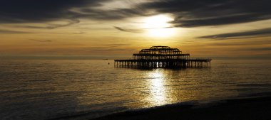 The West Pier in Brighton clipart