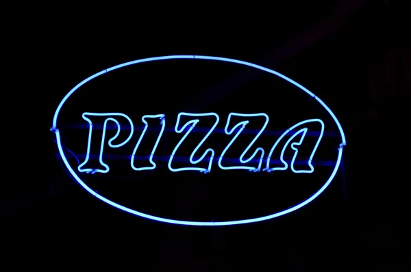 Pizzaschild — Stockfoto