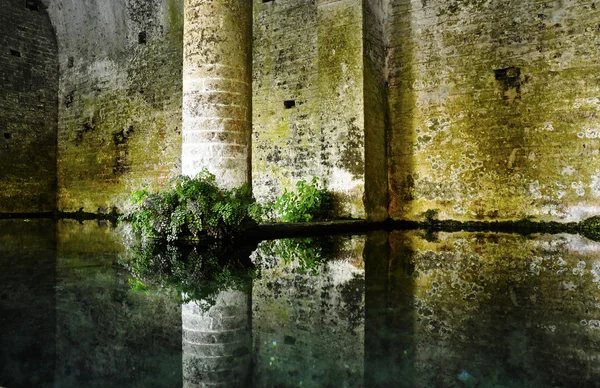 San gimignano middeleeuwse fontein — Stockfoto