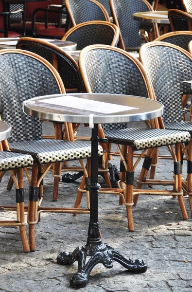Parisian cafe terrace — Stock Photo, Image