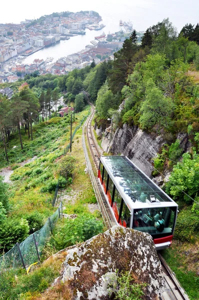 Bergen kabelspoorweg — Stockfoto